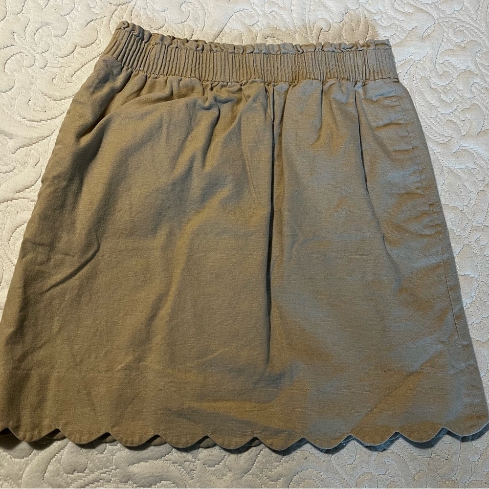 J. Crew khaki miniskirt
